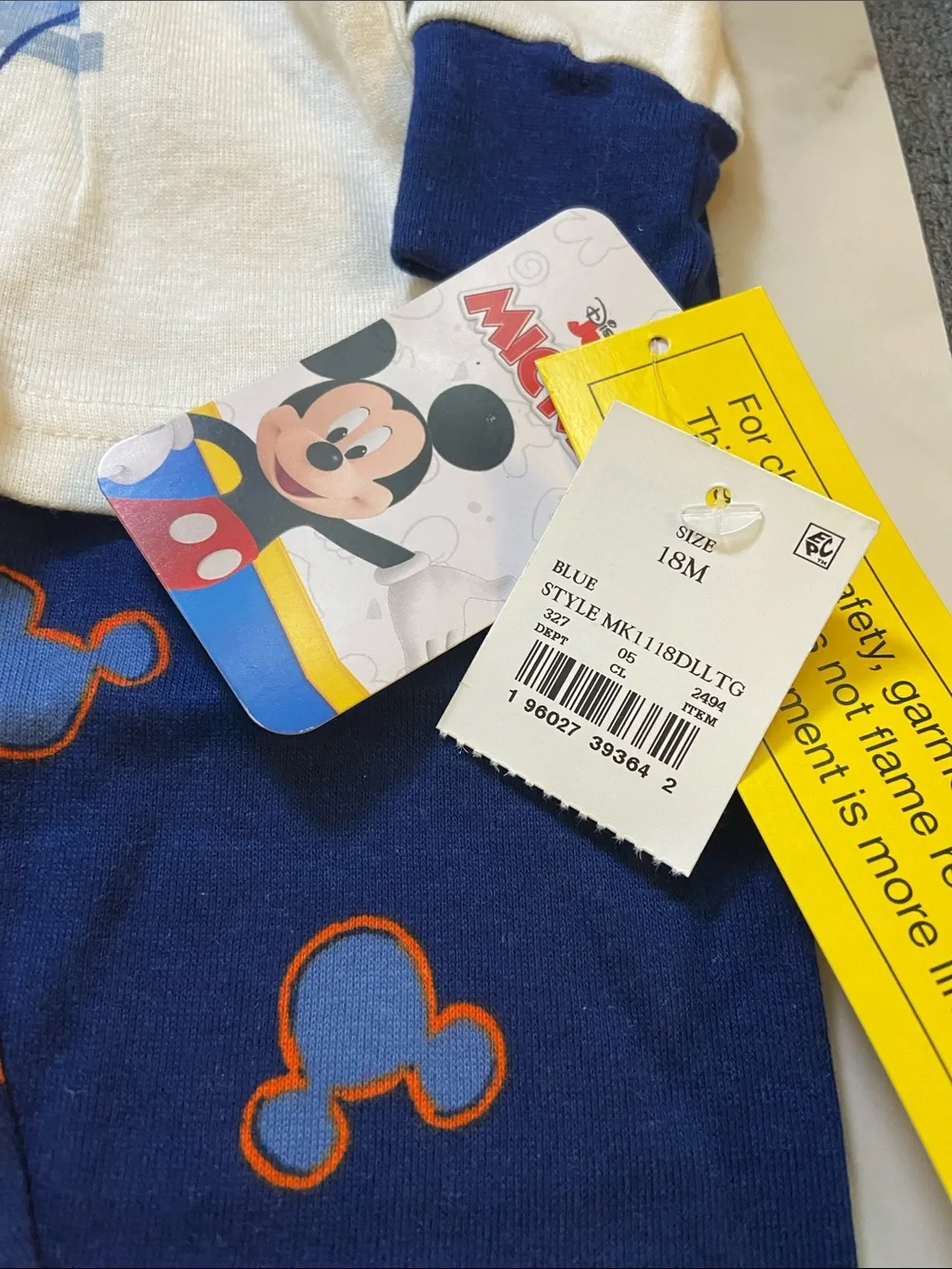 Disney And Paw Patrol Character Pajama Sets of 3 Size18 Months